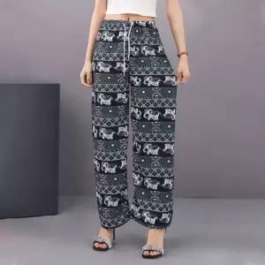 코끼리 패턴 쿨 팬츠 4color 밴딩 코끼리바지 아이스팬츠 몸빼바지 냉감바지 태국바지