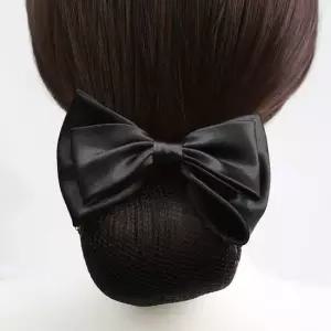 TBZ 리본 촘촘 머리망 새틴 블랙 헤어망 예쁜머리망 간호사머리망 승무원머리망