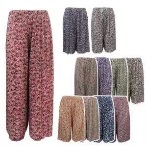 여성 꽃무늬 바지 냉장고 바지 몸빼 팬츠 꽃무늬바지 촌캉스 8부바지 몸빼바지 여름바지