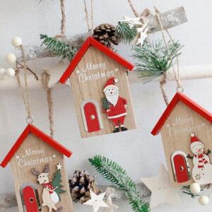 [2개구성] 산타 눈사람 루돌프 나무 데코 홈 성탄 집 AEWB75019
