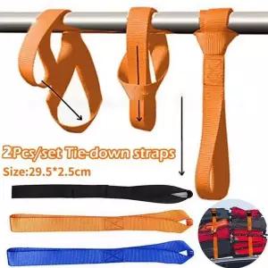 라쳇바 화물차아대 트럭바 2개 루프 타이 다운 스트랩 ATV 오토바이 스쿠터 먼지 자전거 잔디 모터 수하물