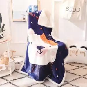 겨울블랭킷 무릎담요 버디 극세사담요 캐릭터 북극곰 무릎담요 극세사담요 차량용담요 캠핑담요 학생담요