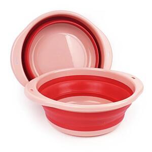 [2개구성] 대형 바가지 세수 욕실 다용도 접이식 바스켓 대야 QWFFFPTK