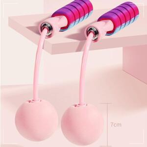 [2개구성] 와이어 성인 무소음 줄없는 줄넘기 노라인 유산소 운동 QWB2936C