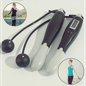 [2개구성] 카운터 발 운동기구 와이어 디지털 목 스마트 줄넘기 DD-10869 헬스용품 실내 LW8FBC61