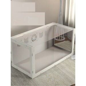 햄스터 대형 케 화이트 투명 사육장 집 60X40X40cm 고슴도치