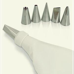 [2개구성] 모양 팁 짤주머니 소 생크림 만들기세트 레이션세트 케이크 데코 도구 깍지 LW9EF9EE