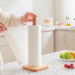 [2개구성] DD-11674 행거 홀더 거치대 우드 랩 롤팩 보관 꽂이 호일 봉 걸이 키친타올 원목 HW9E041C