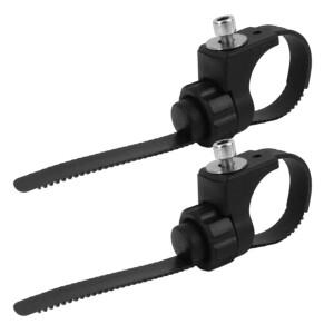 2개 자전거 포크 클램프 마운팅 브래킷 어댑터 링 앞뒤 머드 가드 랙 수리 개조 부품