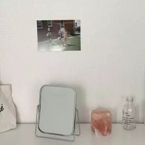 거울 양면 탁상 사각 화장거울 화장거울 메이크업 확대경 엔틱거울 스틸거울