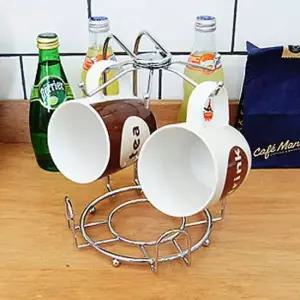 스텐 컵걸이 1P 머그컵 유리컵 건조 정리 꽂이 거치대