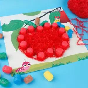 플레이콘 스트링아트5인용(사과와애벌레)