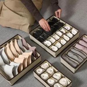 [생활] 속옷 보관함 부직포 정리함 칸막이 4종 세트