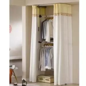 [생활] 드레스룸 행거 옷걸이 기둥 옷장 행거 옷선반 2단