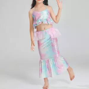 주니어 여아 아동 공주 드레스 컬러풀 인어공주 원피스 zrm6+8peX