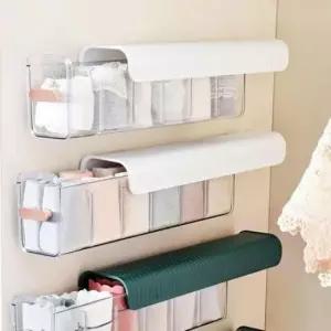 [생활] 투명 서랍형 속옷 양말 브래지어 정리 수납함 칸막이 소품 보관 케이스