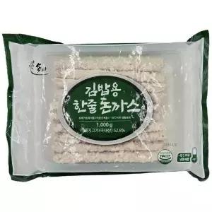 다미 김밥용 한줄 돈까스 30개 3봉(총90개/3kg)