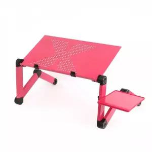 관절접이 노트북테이블(42x26cm) (핑크) 베드테이블