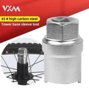 VXM 자전거 타워베이스 제거 도구 슬리브 꽃 드럼 스테인레스 스틸 허브 MTB 슬롯 잠금 구조