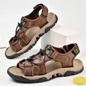 여사친 캐주얼 두루두루 소가죽 샌들 비치슈즈 주니어 좋은 하이 빅사이즈 통기성이 스트랩 신발 M스포5