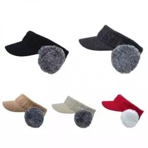 [패션] 겨울 꽈배기 니트 귀도리 썬캡 골프 바이저 모자 JDV1300 자외선모자 썬햇 여름 비치모자 썬캡