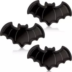 할로윈 배트 접시 3개 플라스틱 블랙 파티 용품 생일 테이블 장식용 스낵 캔디 디저트