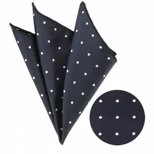 도트 네이비 행커치프 무늬 스카프 패턴 넥타이 손수건 남성 액세서리