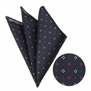 네이비 행커치프 핑크포인트 가방 지갑 카드 수납 여행 용 소품 핸드백 미니 액세서리