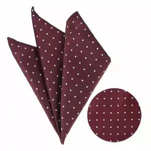 화이트 도트 와인 행커치프 스카프 패턴 액세서리 커프 링크스 넥타이 바지 집 드레스 코드