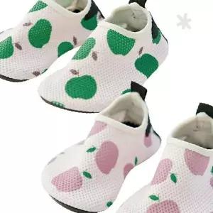 아기 신발 사과 패턴 아쿠아슈즈 물놀이 미끄럼방지 바닥 수영장 바다 여름 휴가