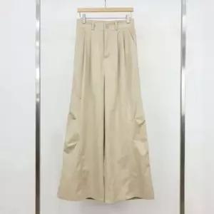 [애슬릿] 여성 와이드 팬츠 뒷 밴딩 일자 통바지 슬랙스 중년