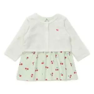 [롯데백화점]블루독베이비 MN)가디건SET체리드레스 46170-674-01 출산백일돌