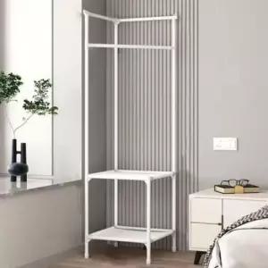 [생활] 미니 틈새 조립식 코너 옷방 스탠드 원룸 옷걸이 행거 선반