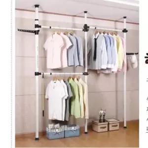 [생활] 행거 드레스룸 행거 옷걸이 기둥 행거 옷선반 3단