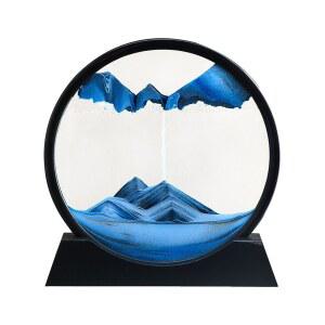 장식 멍때리기 움직이는 텐세그리티 머큐리 스탠딩 프레임 블루 플라스틱 스몰사이즈 시계