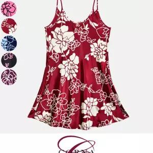 플라워 슬립 원피스 나시 여성 이너웨어 웨어
