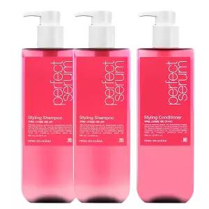 미쟝센 퍼펙트 스타일링 세럼 샴푸 680ml 2개 + 컨디셔너 680ml 1개
