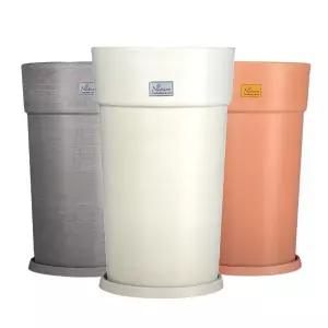 피클레온 WPC 화분 원형 롱3호 30x50cm꽃집 분배 인테리어 정원 원예 베란다 디자인 심플한 무지 식물 플라