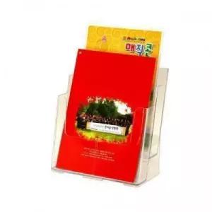 아크릴 A4 꽂이 2단 (4578)카탈로그홀더 안내책자 팜플렛 케이스 광고지 전지 메모 용지