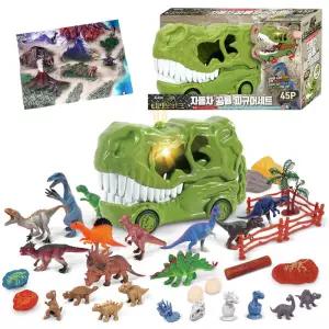 32.티라노파크 자동차 공룡 피규어세트 45p캐릭터어 미니어처 어쳐어 규어 어세트 미니어 어인형