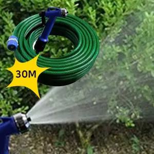 3단계 세차 호스 30m물 분사건 분무기 작업용 분사기 정원 원예용