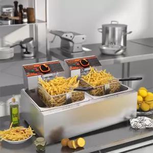 감자튀김 전기튀김기 대용량 업소용 프라이기 치킨 튀김 핫도그 기계 튀김기계 돈까스 튀김기