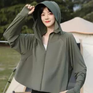 여성 여름 쿨링 챙후드 바람막이 점퍼 자켓스트링 학생 베이직스타일 데일리코디룩 경량 캐쥬얼야상 키즈