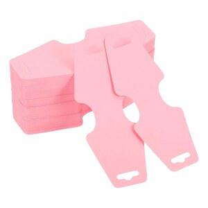 파티킬 목걸이 및 팔찌 디스플레이 카드 200개 주얼리 블랭크 홀더 패키지 걸이용 초커 귀걸이 헤어 밴드 액세서리(라이트 핑크, 5x2 인치)