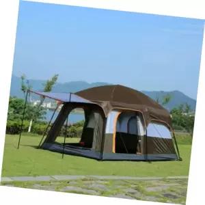 방수텐트 패밀리캠핑 거실형 텐트 캠핑 대형 리빙쉘 브라운