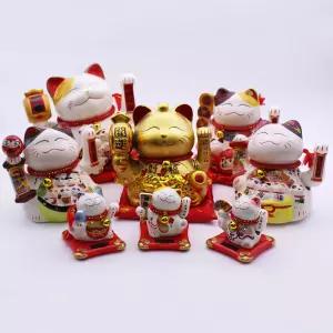 마네키네코 손흔드는 일본고양이 장식품 모음전카페소품 인형 미니 개업선물 집들이 흔드는 인테리어