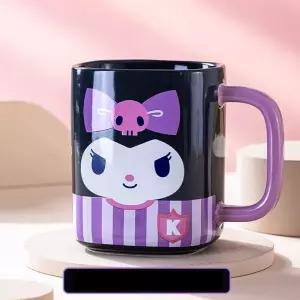 산리오 쿠로미 투톤 사각 머그컵 400ml대용량 세라믹 캐릭터 머그잔 굿즈 머그