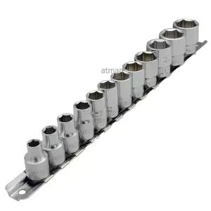 TOPS 3 8 (9.5mm) 12PCS 6각 핸드소켓 복스 세트드릴변환 어댑터 육각드릴비트 연결 나비너트 아이볼트 복