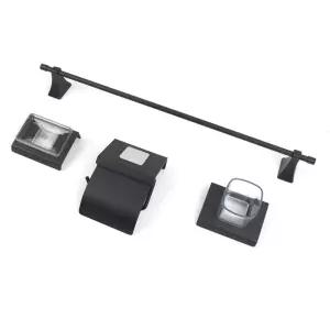 욕실 악세사리 세트 9000 블랙비누받침 휴지걸이 인테리어 용품 부착 소품 양치컵 수건걸이