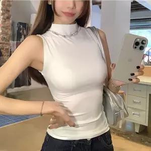 G126894_하이넥 민소매 니트 나시티 골프 이너 하이넥 시스루